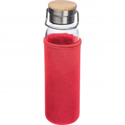 Glass bottle with neoprene sleeve. 600ml