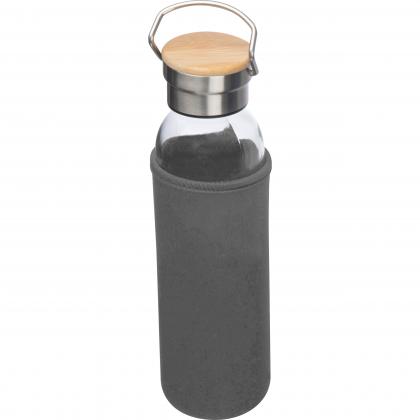 Glass bottle with neoprene sleeve. 600ml