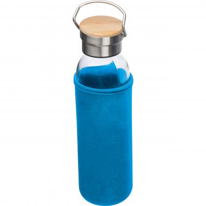 Glass bottle with neoprene sleeve. 600ml