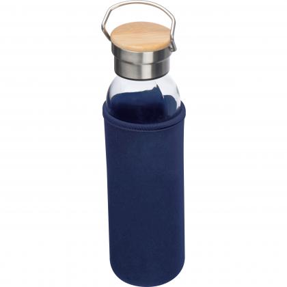 Glass bottle with neoprene sleeve. 600ml