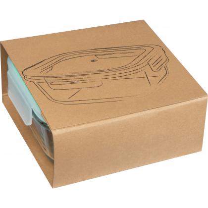 Glass container with lid. suitable for microwave and freezer