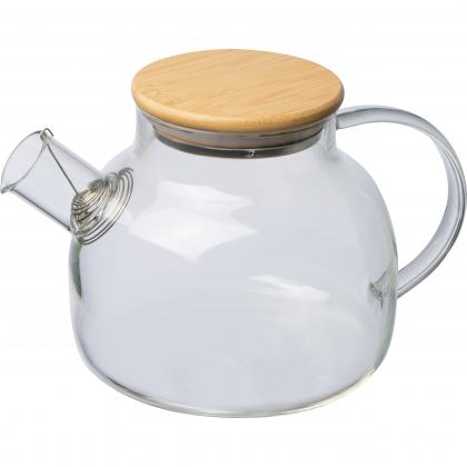 Glass jug with bamboo lid. 1000ml Glass jug with bamboo lid. 1000ml