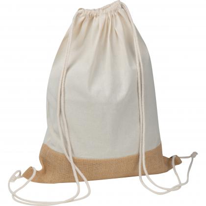 Gymbag with jute bottom