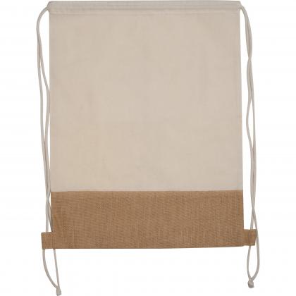 Gymbag with jute bottom