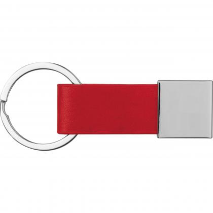 Keychain with imitation leather strap