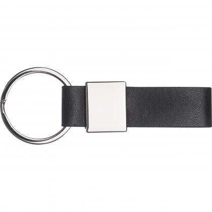 Keyring with a black PU strap