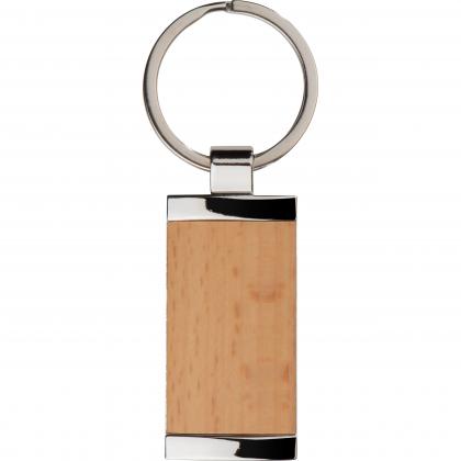 Keyring with wooden stick