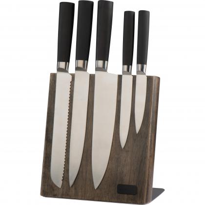 Knife block with 5 knives