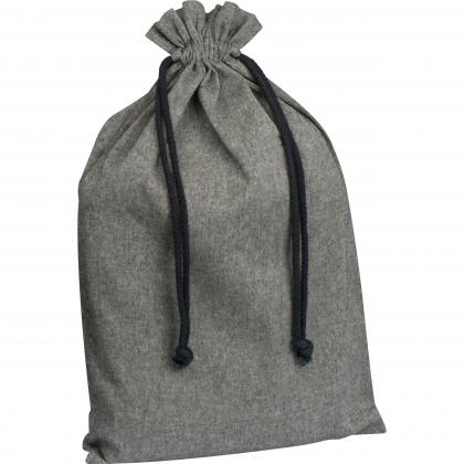 Large drawstring bag made from recycled cotton