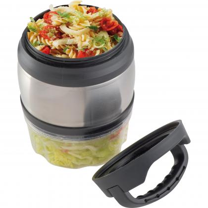 Lunch box with carrying handle