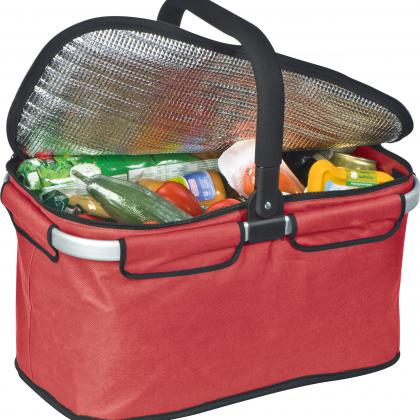 Luxury shopping basket with cooler function