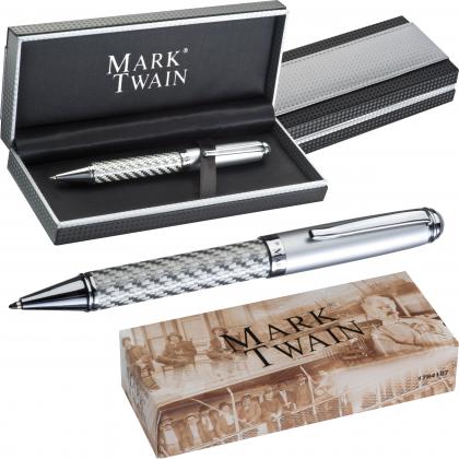 Mark Twain ball pen in carbon design