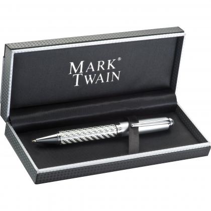 Mark Twain ball pen in carbon design