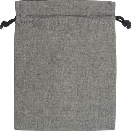 Medium drawstring bag made from recycled cotton