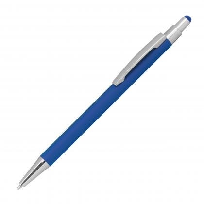 Metal ballpen with rubber coating and touch function