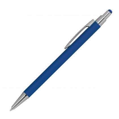 Metal ballpen with rubber coating and touch function