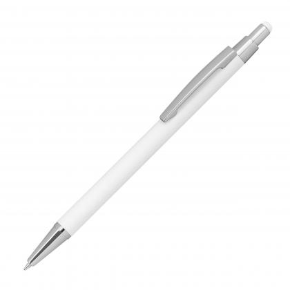 Metal ballpen with rubber coating and touch function