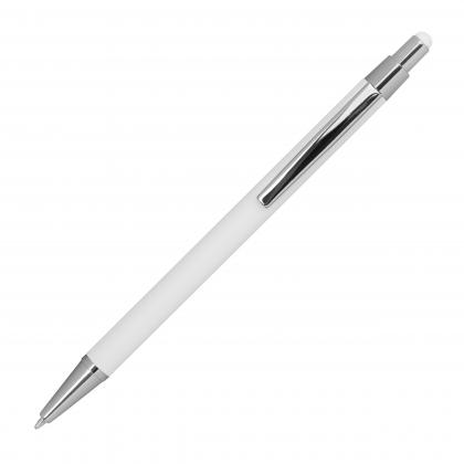 Metal ballpen with rubber coating and touch function