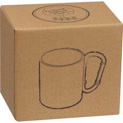 Metal mug with snap hook