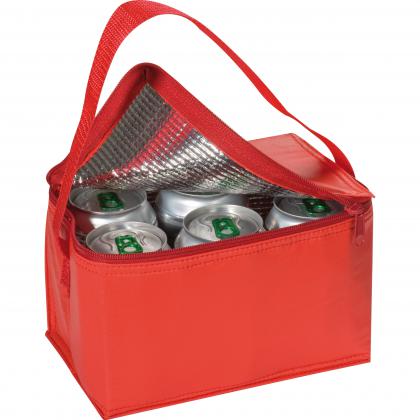 Mini polyester cooler bag for 6 cans