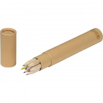 Paperboard quiver with 7 pencils