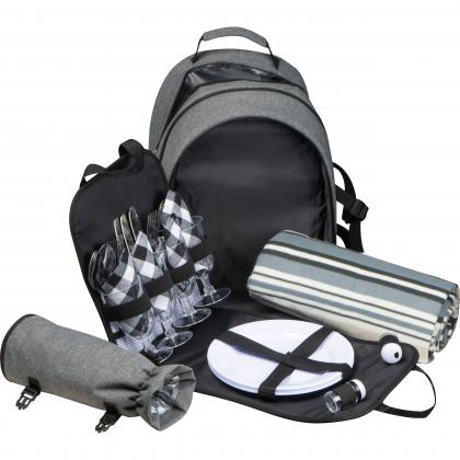 Picnic backpack for 4 Persons including also a picnic blanket