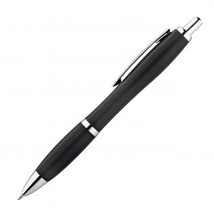 Plastic ball pen with metal clip