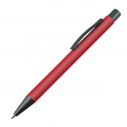 Plastic ballpoint pen with metal clip Plastic ballpoint pen with metal clip