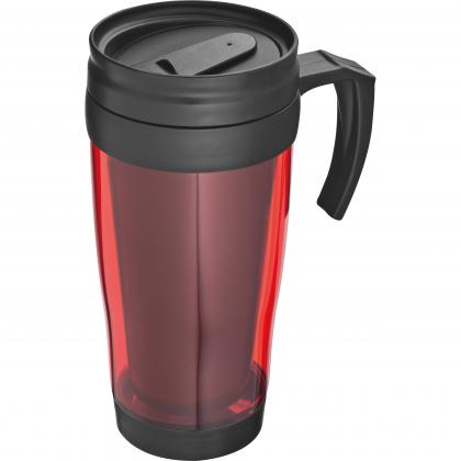 Plastic thermal travel mug – 400 ml