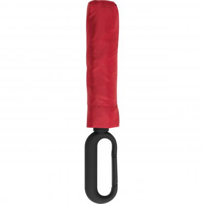 Pocket umbrella with carabiner handle