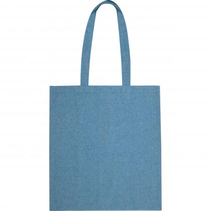 Recycled cotton bag with long handles