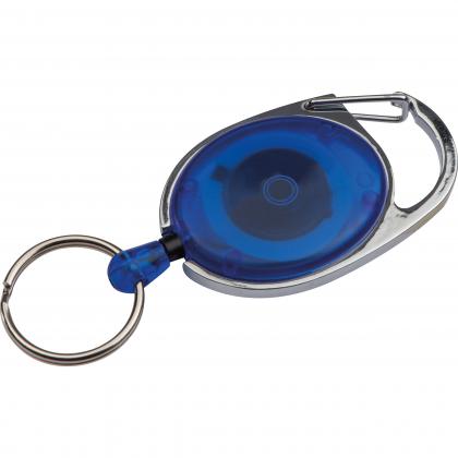 Retractable keyring with carabiner