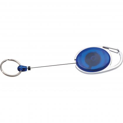 Retractable keyring with carabiner