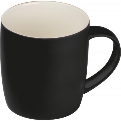 Rubberized ceramic mug