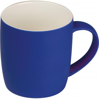 Rubberized ceramic mug