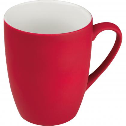 Rubberized ceramic mug