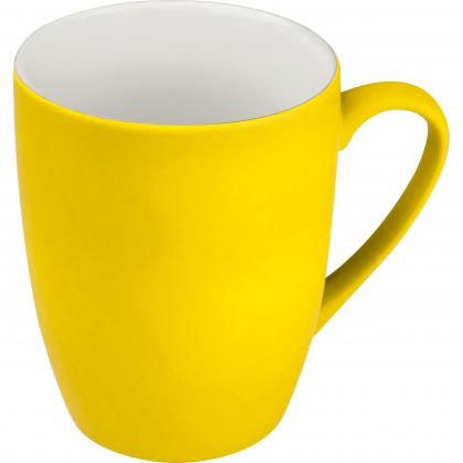 Rubberized ceramic mug