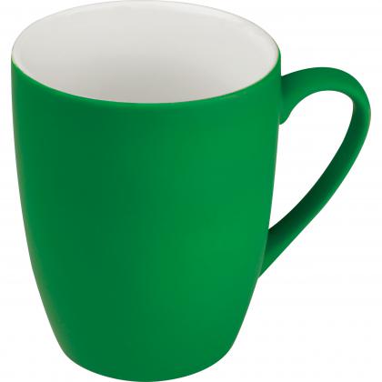 Rubberized ceramic mug