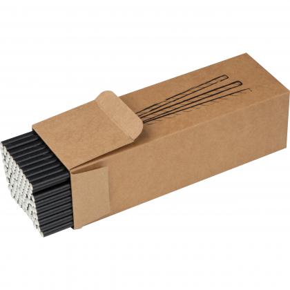 Set of 100 drink straws made of paper Set of 100 drink straws made of paper