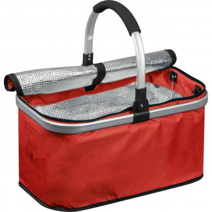 Shopping basket with cooling compartment