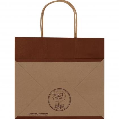 Small recycled paperbag with 2 handles
