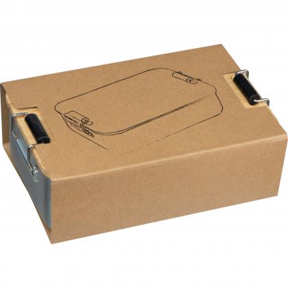 stainless steel lunchbox with bamboo lid