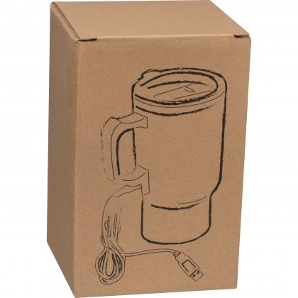 Stainless steel mug with USB Heatfunction