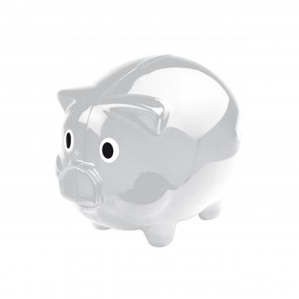 Transparent piggy bank