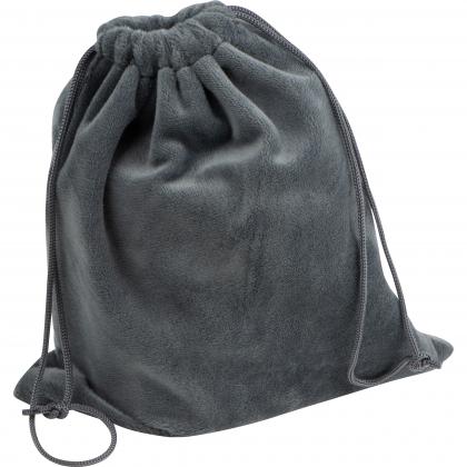 Travel set with neck pillow. sleep mask. and laundry bag