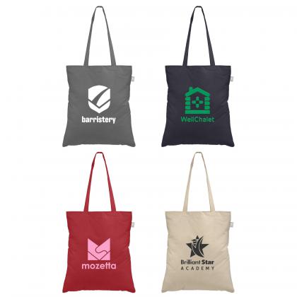 Geo - 5 oz. Recycled Cotton Canvas Tote Bag