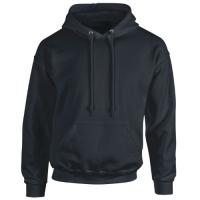 Casual Classic – Ringspun Blend Hooded Sweatshirt / Hoodie – 280gsm /BLACK – Screen Printed - UK
