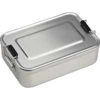 Aluminium lunch box with closure