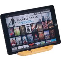 Bamboo tablet and smartphone holder