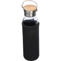 Glass bottle with neoprene sleeve, 600ml